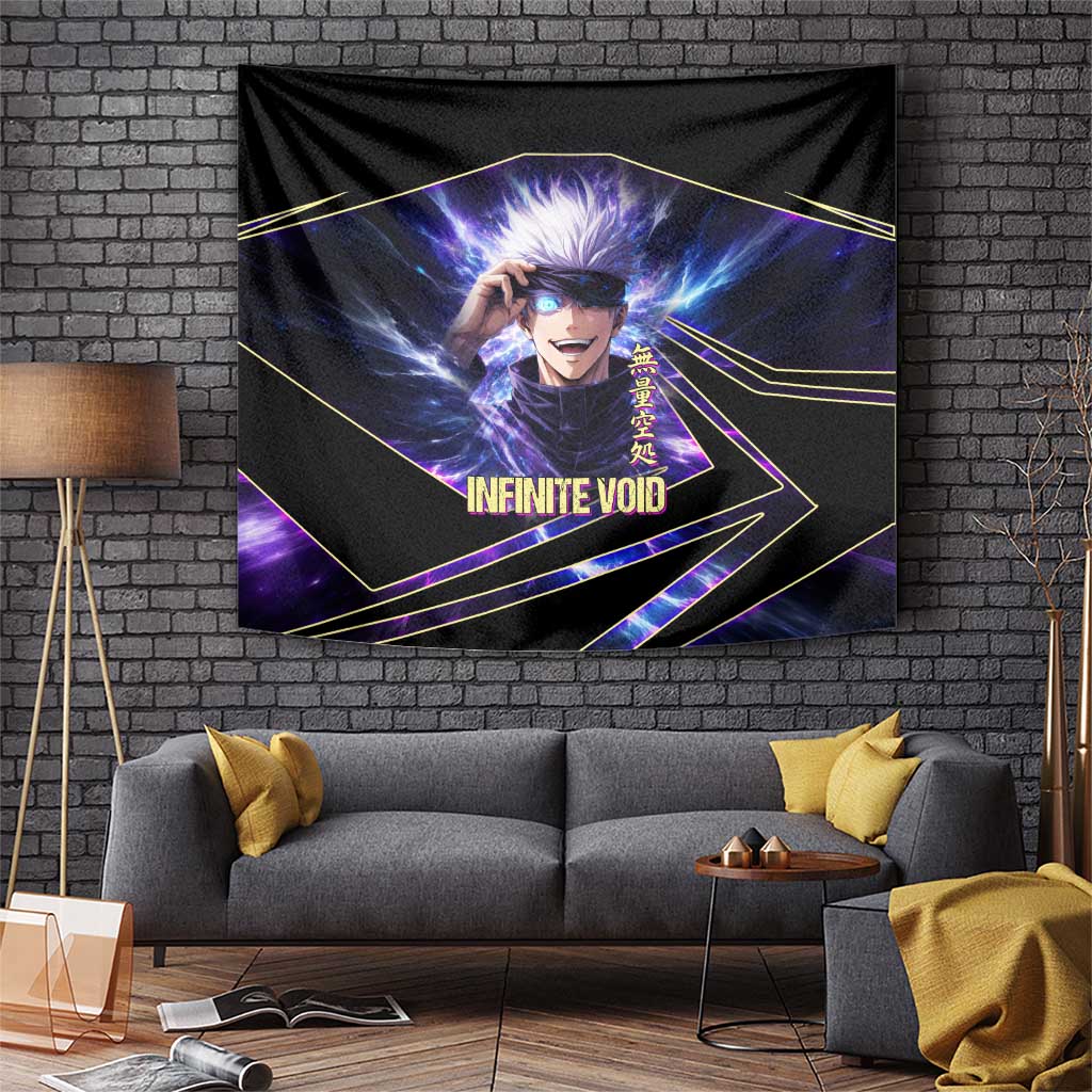 Gojo Satoru Infinite Void Tapestry Cosmic Anime Power Surge Style