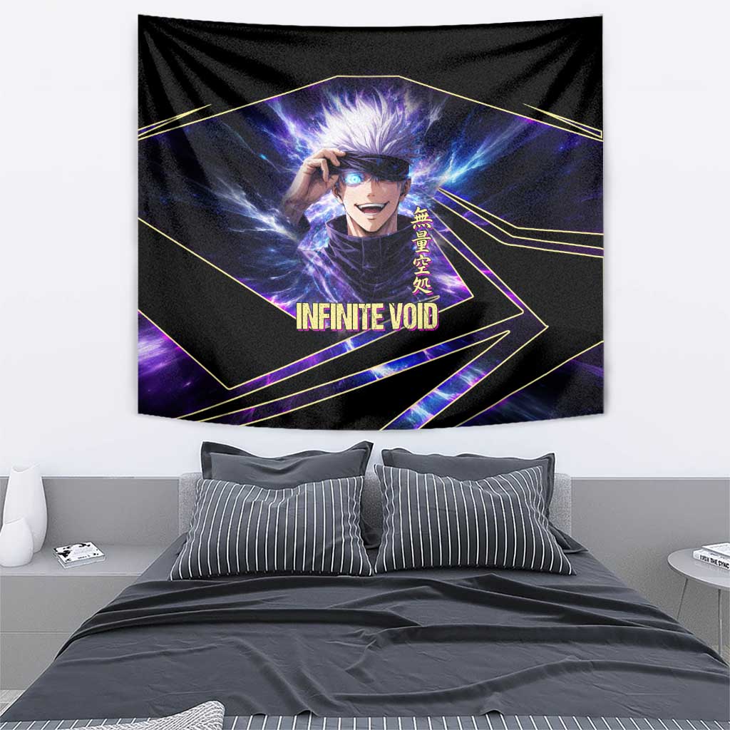 Gojo Satoru Infinite Void Tapestry Cosmic Anime Power Surge Style