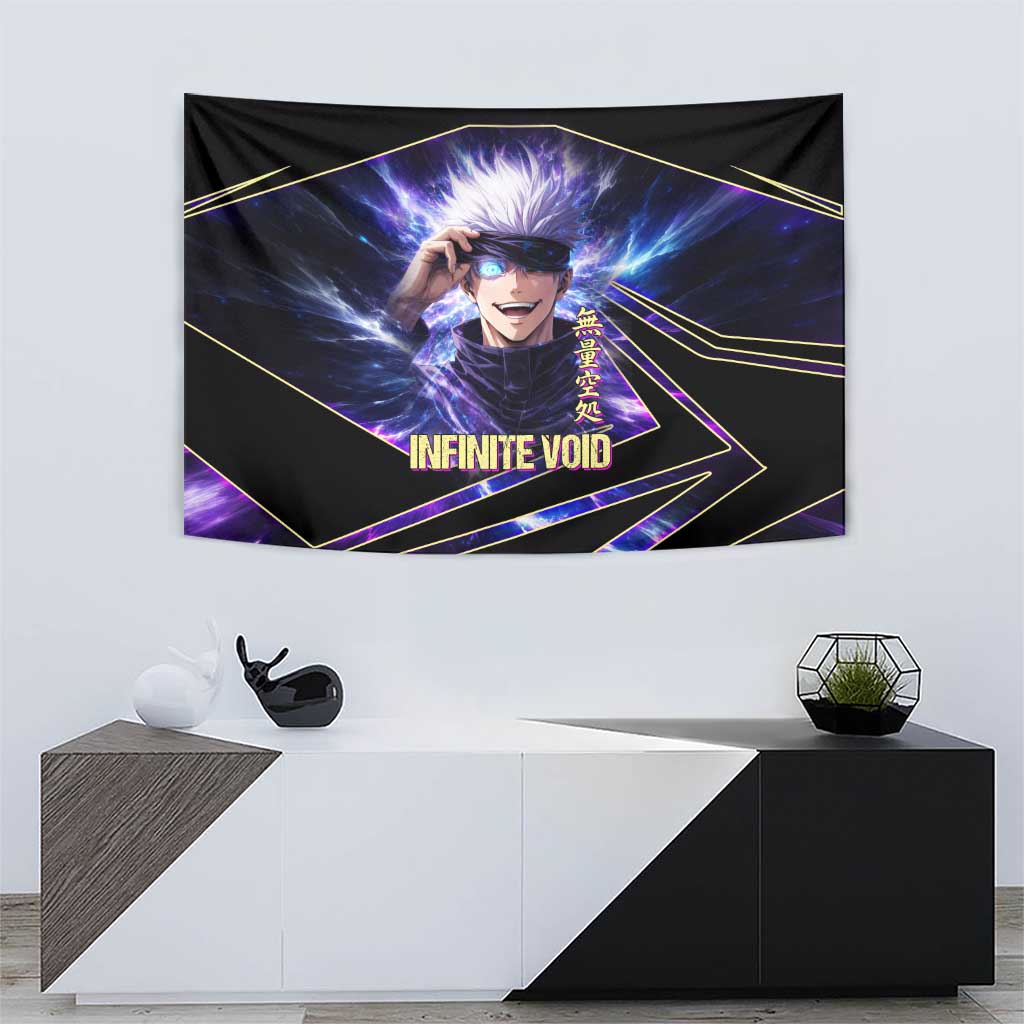 Gojo Satoru Infinite Void Tapestry Cosmic Anime Power Surge Style