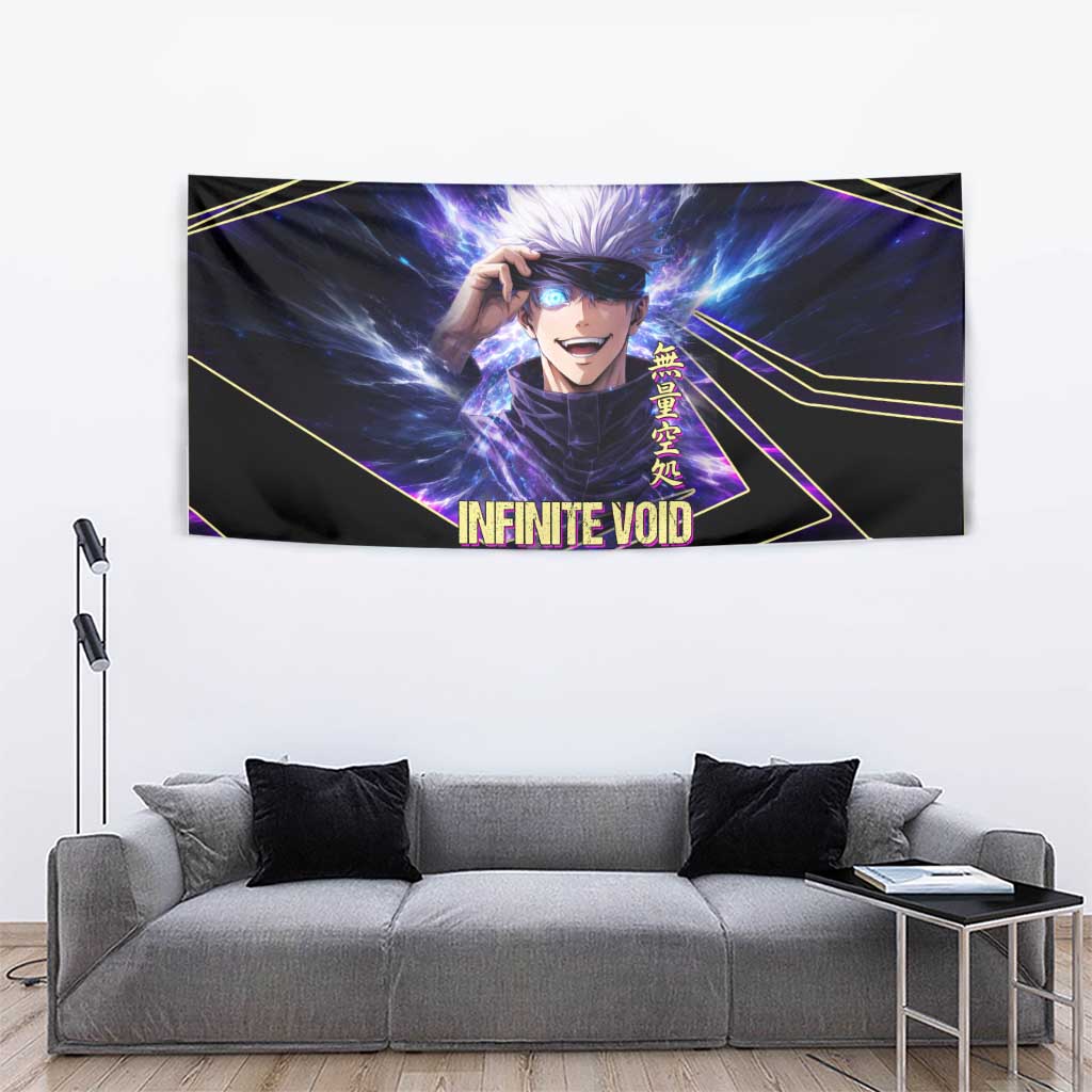 Gojo Satoru Infinite Void Tapestry Cosmic Anime Power Surge Style
