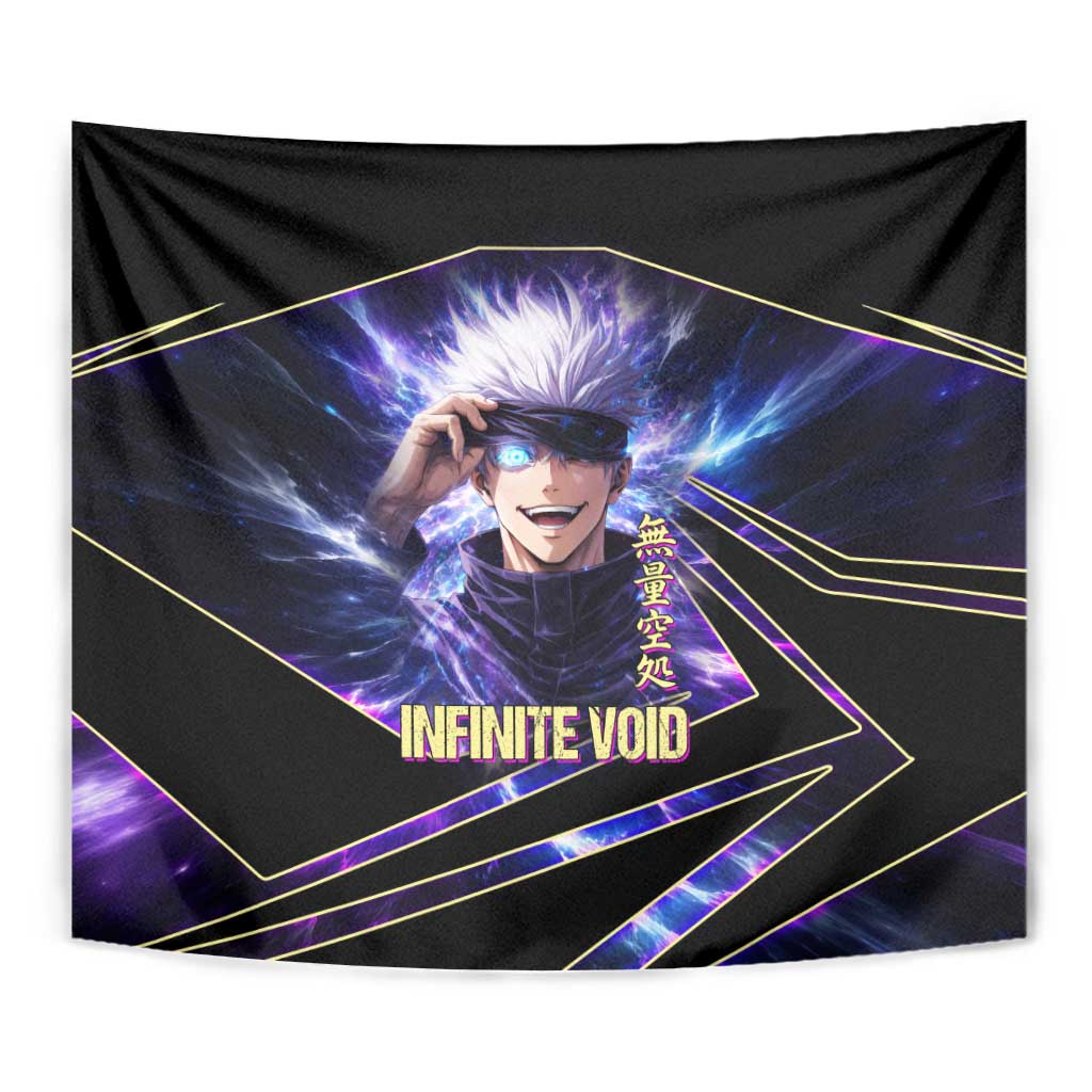 Gojo Satoru Infinite Void Tapestry Cosmic Anime Power Surge Style