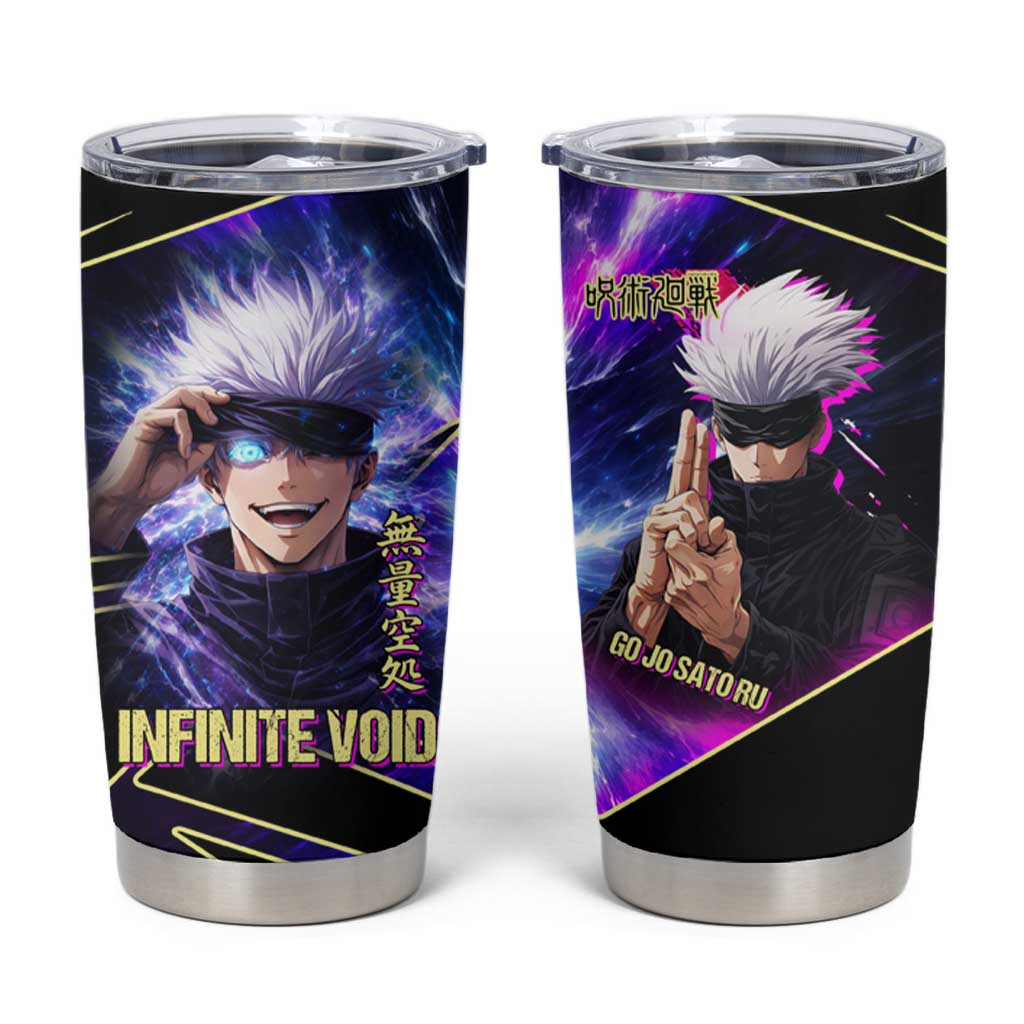 Gojo Satoru Infinite Void Tumbler Cup Cosmic Anime Power Surge Style