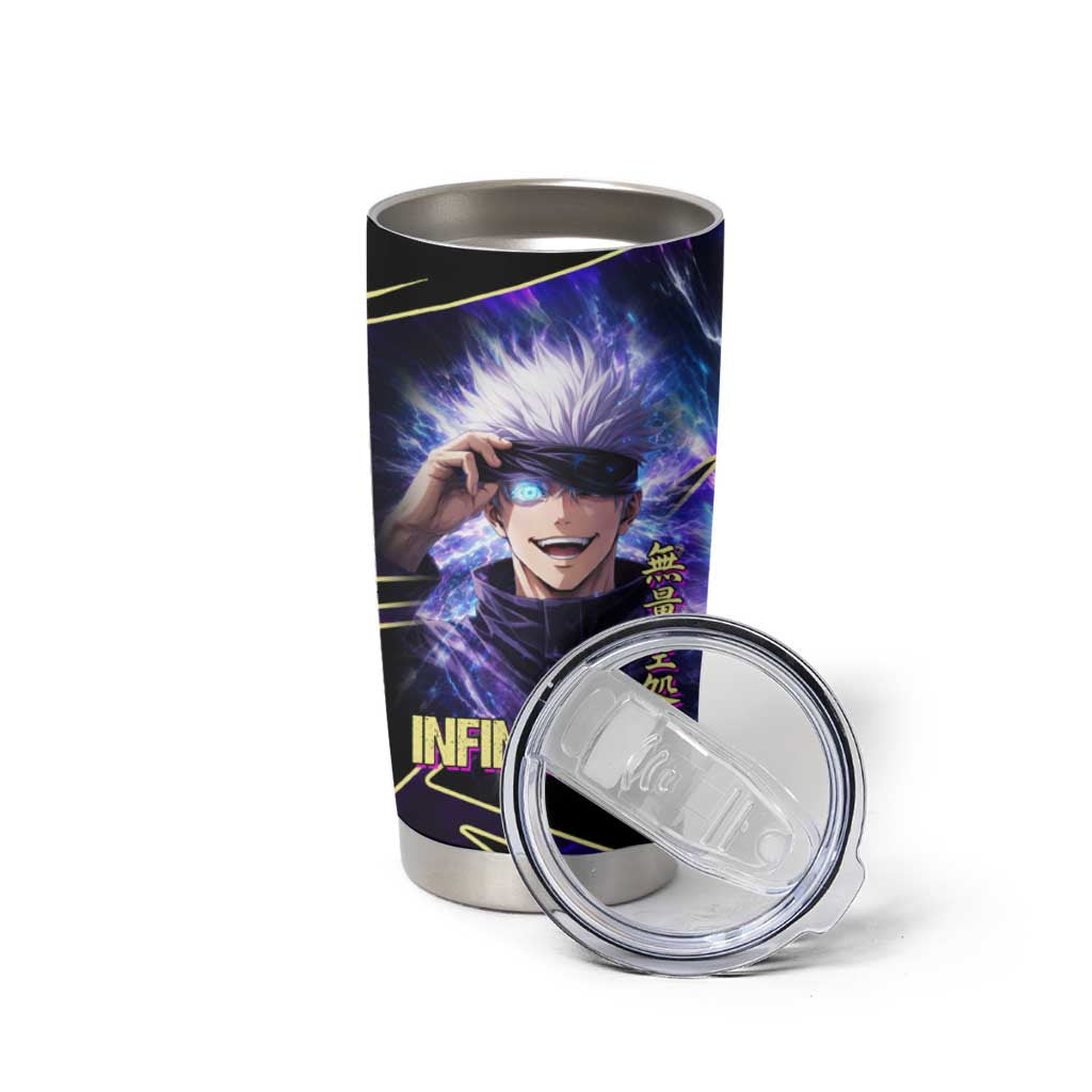 Gojo Satoru Infinite Void Tumbler Cup Cosmic Anime Power Surge Style