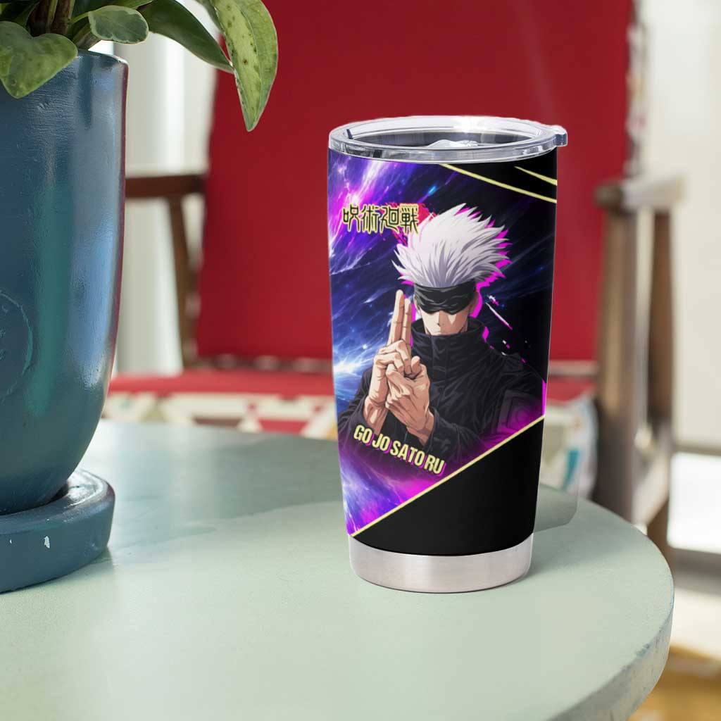 Gojo Satoru Infinite Void Tumbler Cup Cosmic Anime Power Surge Style