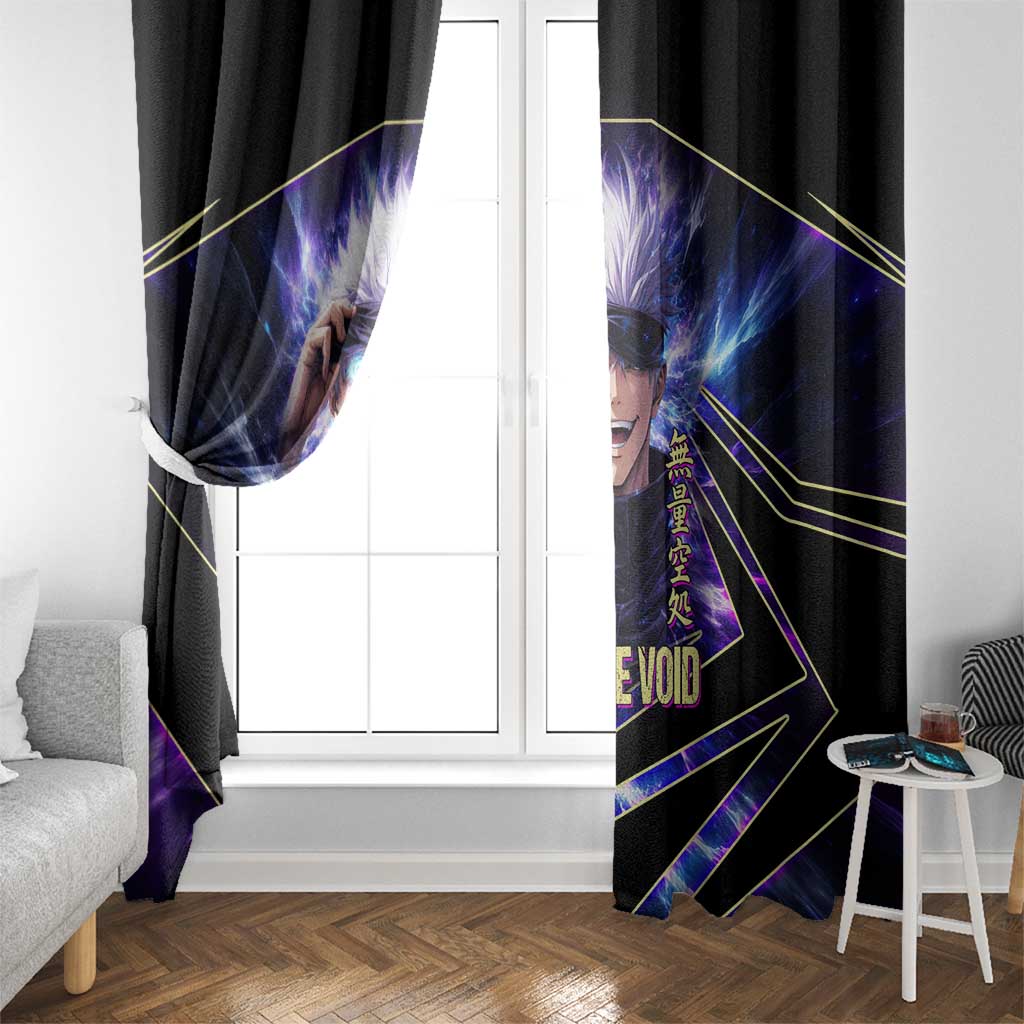 Gojo Satoru Infinite Void Window Curtain Cosmic Anime Power Surge Style