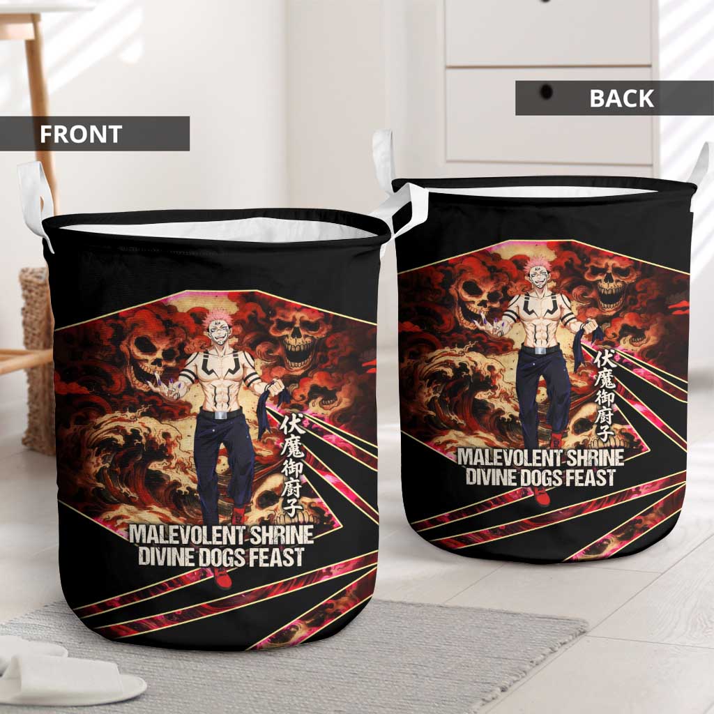 Ryomen Sukuna Malevolent Shrine Laundry Basket Infernal Cursed Domain Art Style