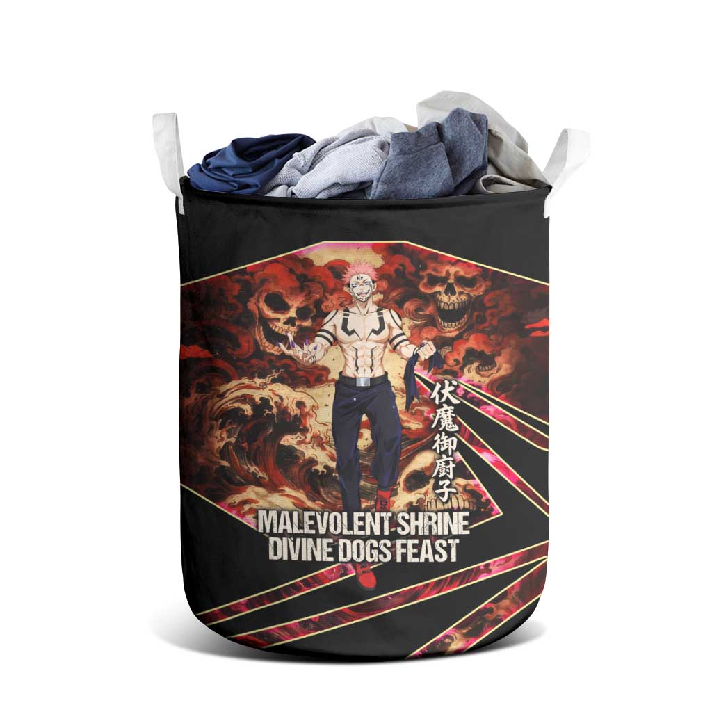 Ryomen Sukuna Malevolent Shrine Laundry Basket Infernal Cursed Domain Art Style