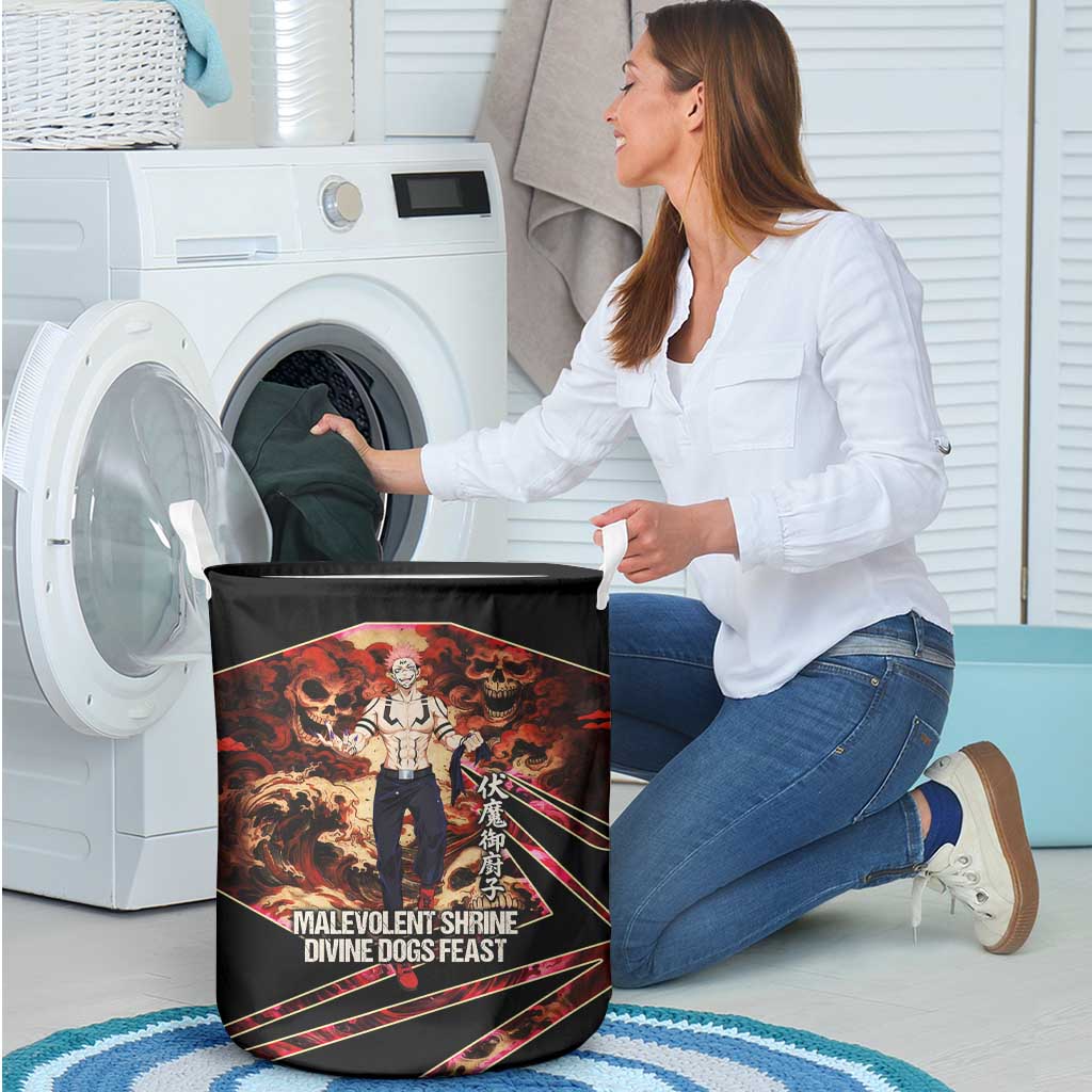 Ryomen Sukuna Malevolent Shrine Laundry Basket Infernal Cursed Domain Art Style