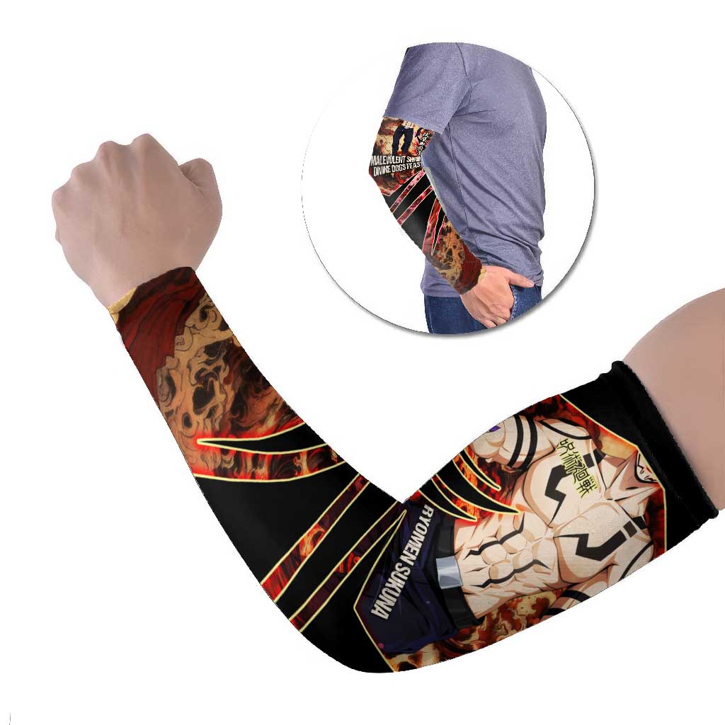 Ryomen Sukuna Malevolent Shrine Arm Sleeves Infernal Cursed Domain Art Style