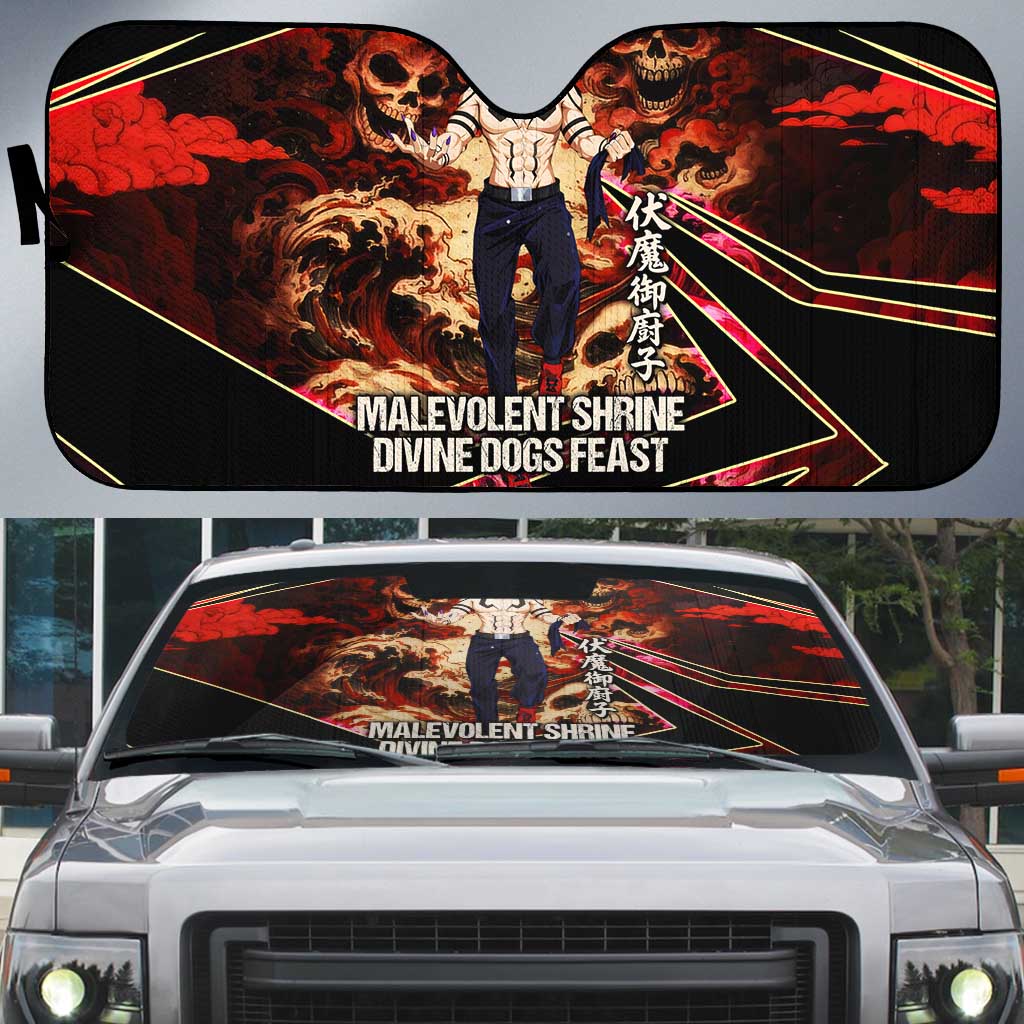 Ryomen Sukuna Malevolent Shrine Auto Sun Shade Infernal Cursed Domain Art Style
