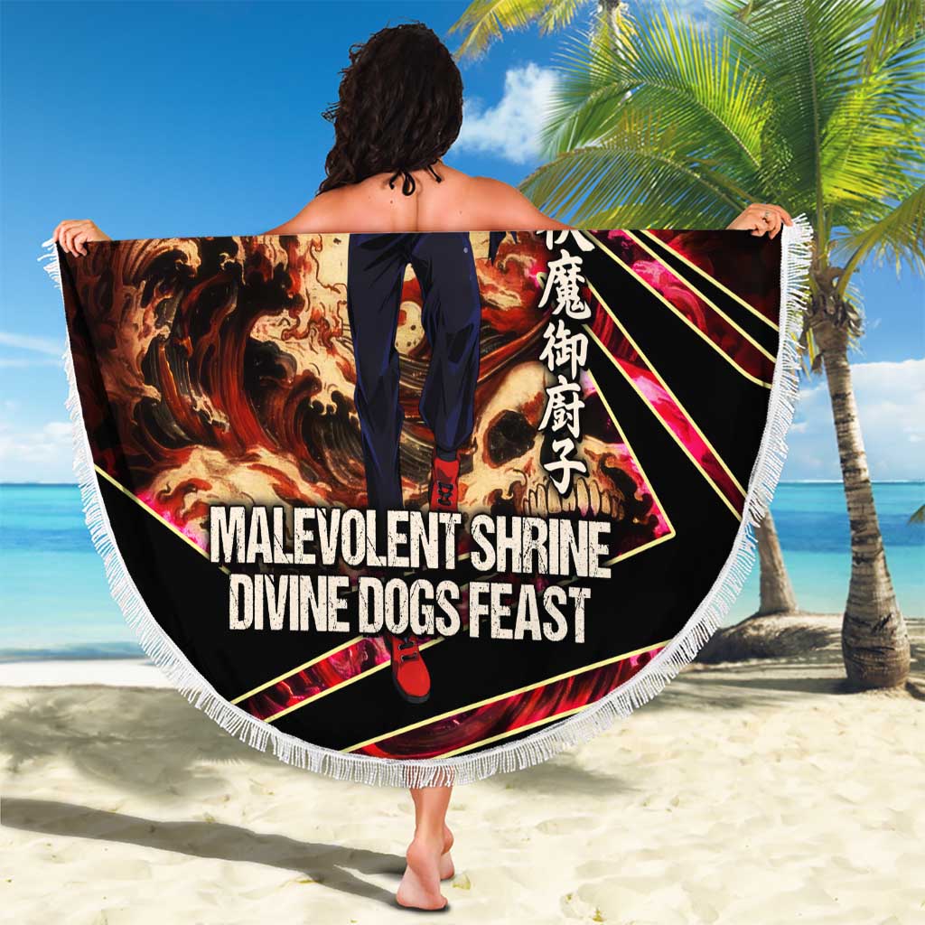 Ryomen Sukuna Malevolent Shrine Beach Blanket Infernal Cursed Domain Art Style