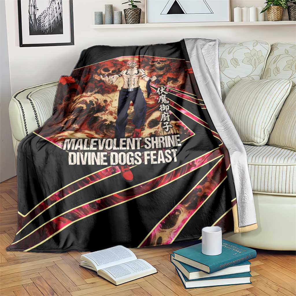 Ryomen Sukuna Malevolent Shrine Blanket Infernal Cursed Domain Art Style