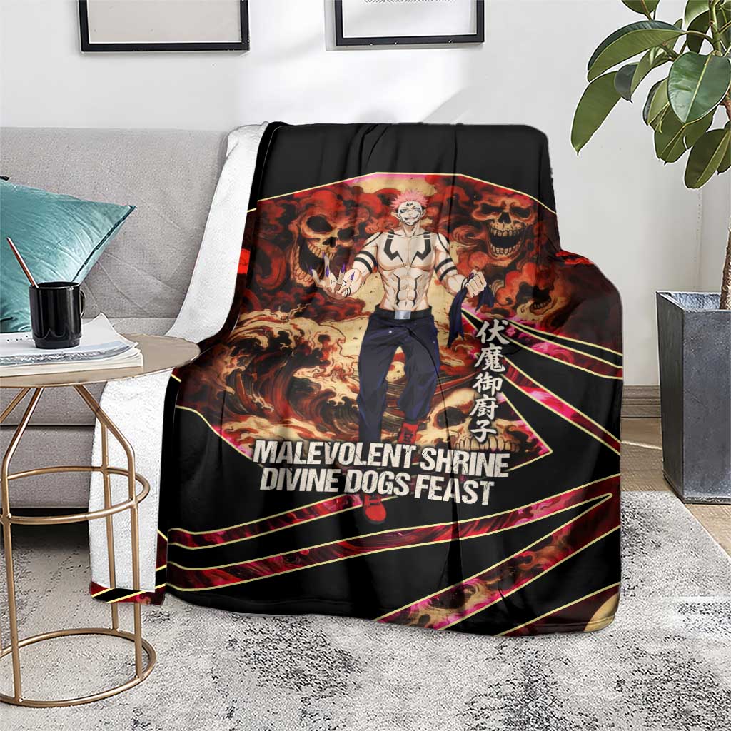 Ryomen Sukuna Malevolent Shrine Blanket Infernal Cursed Domain Art Style