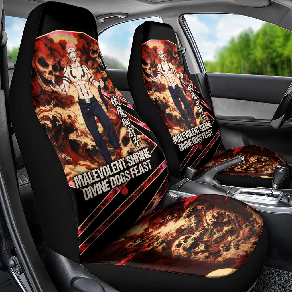 Ryomen Sukuna Malevolent Shrine Car Seat Cover Infernal Cursed Domain Art Style