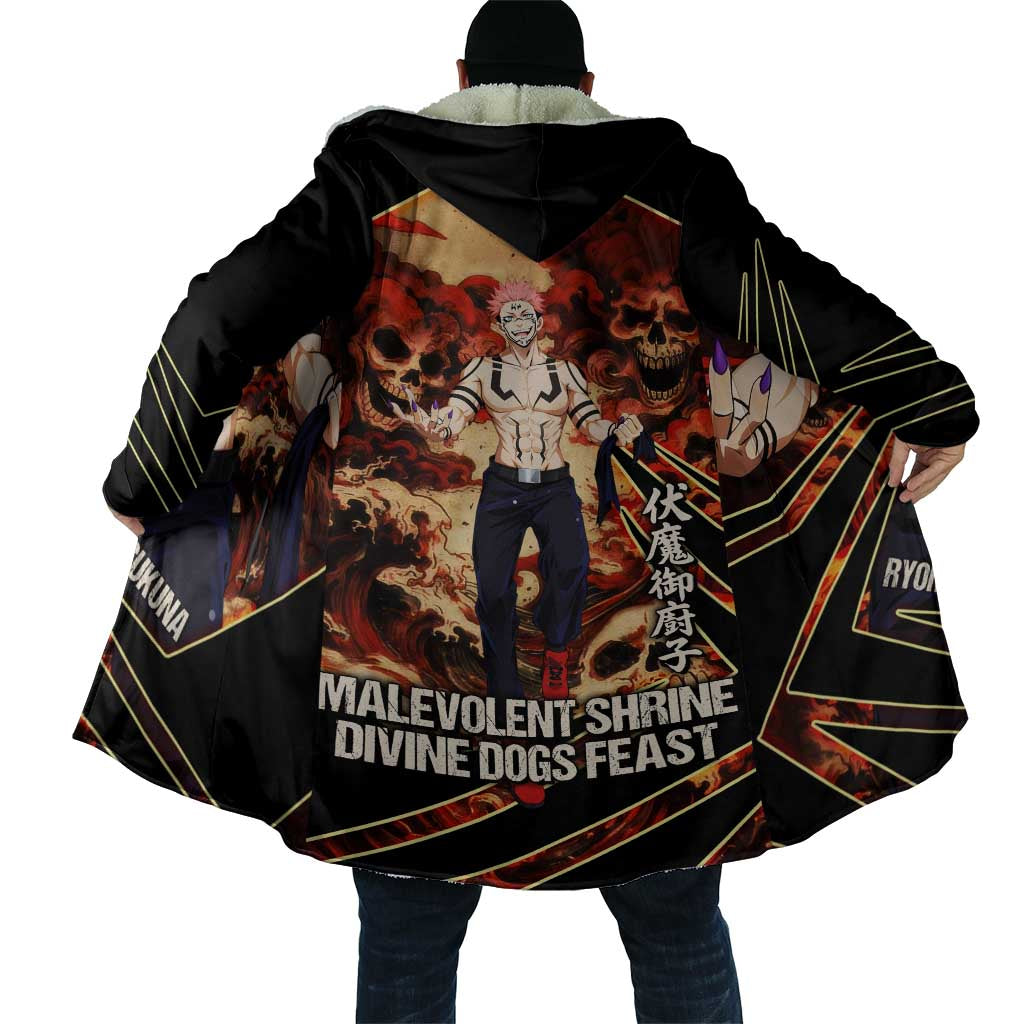 Ryomen Sukuna Malevolent Shrine Cloak Infernal Cursed Domain Art Style