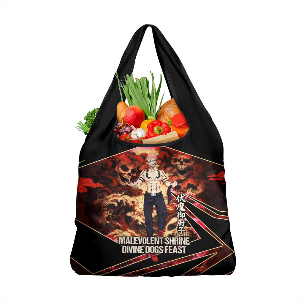 Ryomen Sukuna Malevolent Shrine Grocery Bag Infernal Cursed Domain Art Style
