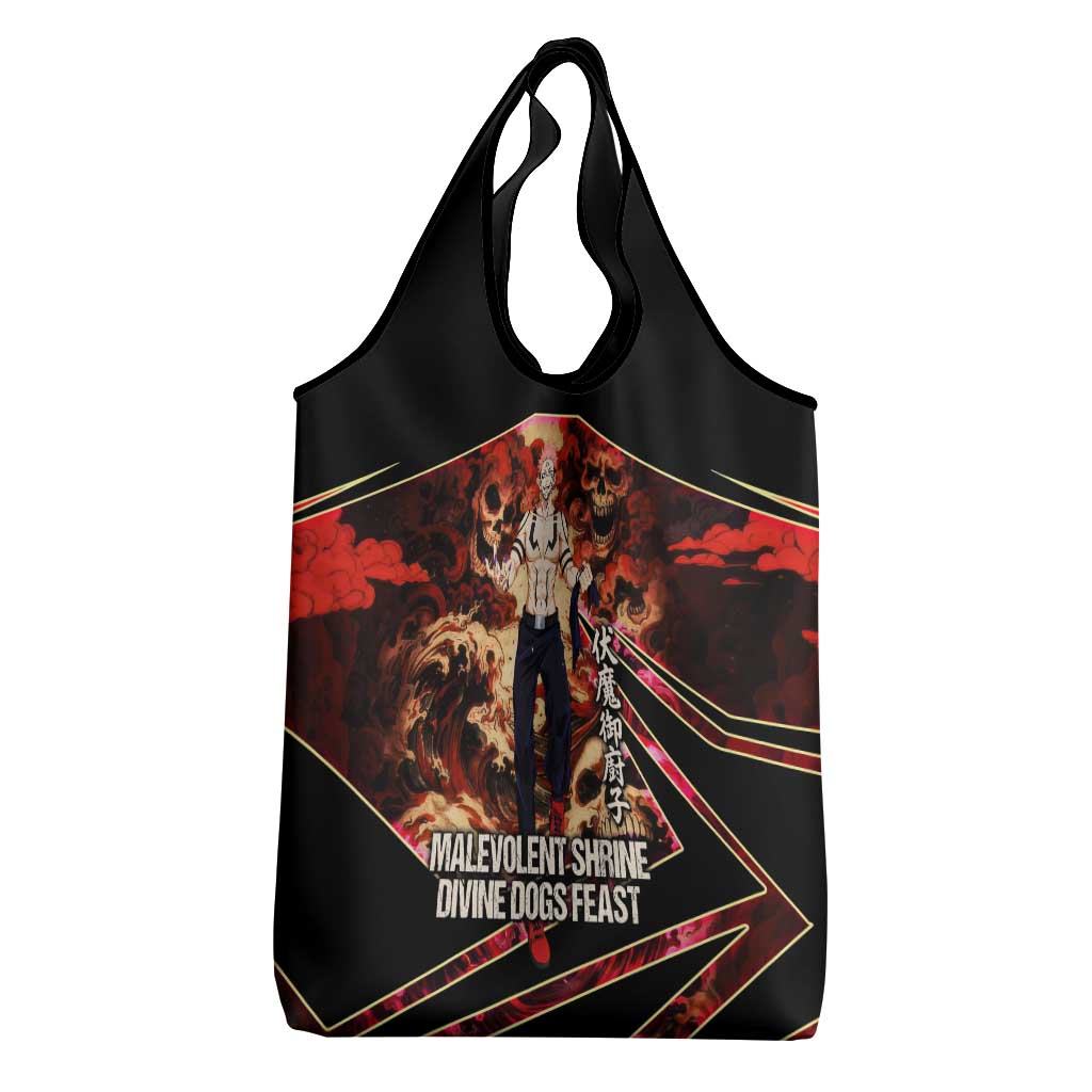 Ryomen Sukuna Malevolent Shrine Grocery Bag Infernal Cursed Domain Art Style