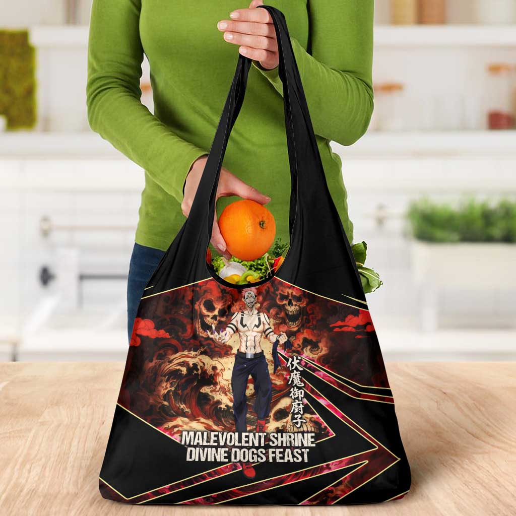 Ryomen Sukuna Malevolent Shrine Grocery Bag Infernal Cursed Domain Art Style