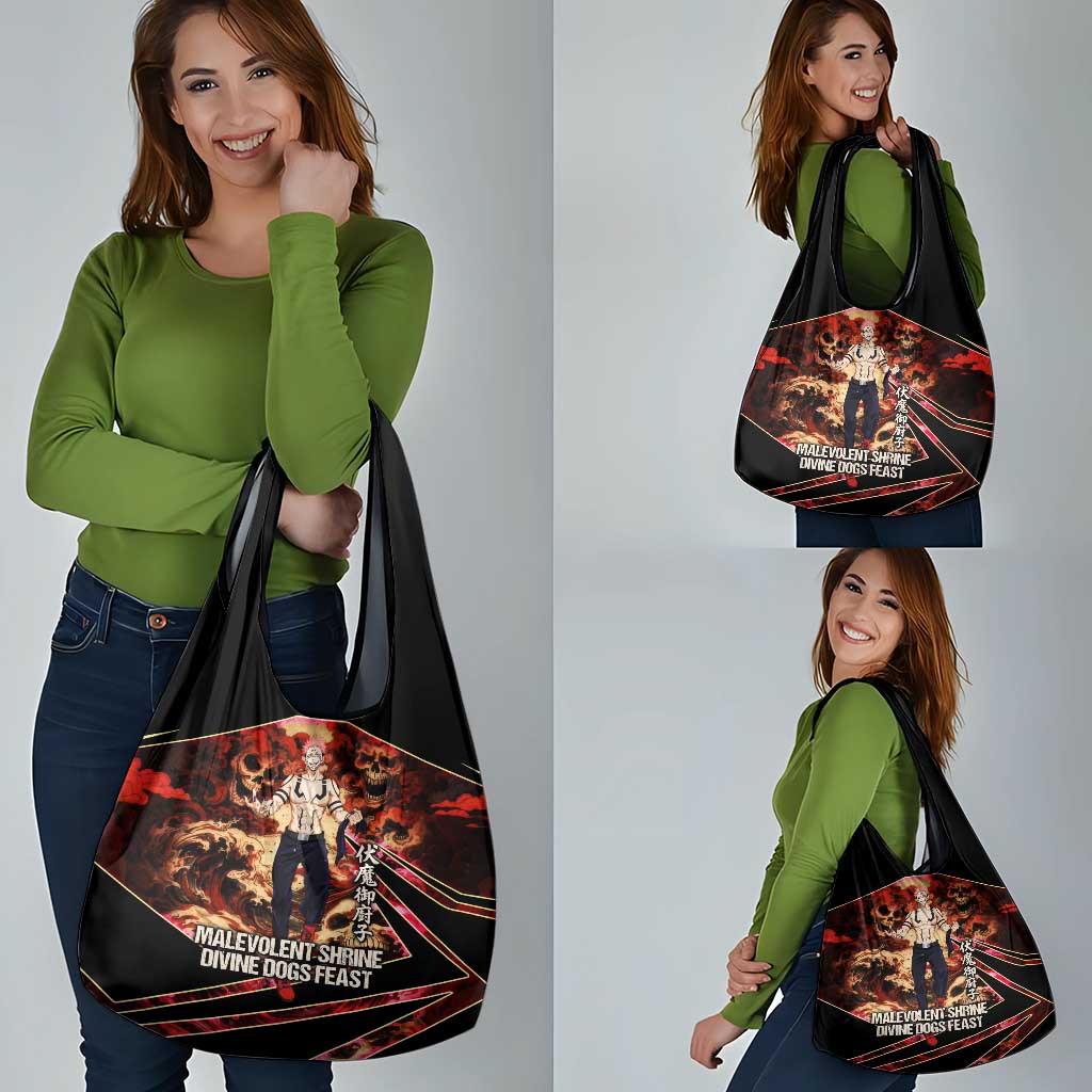 Ryomen Sukuna Malevolent Shrine Grocery Bag Infernal Cursed Domain Art Style