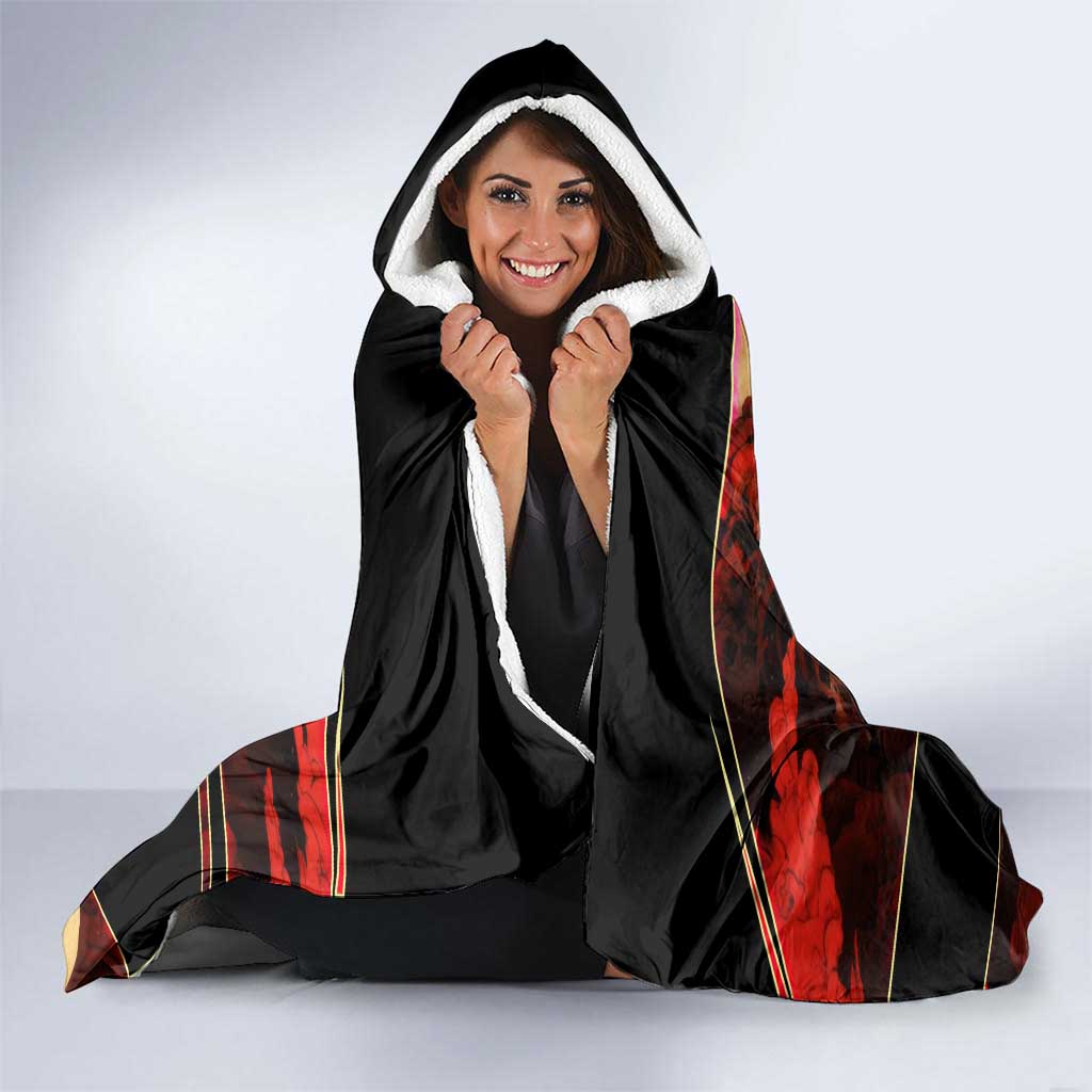 Ryomen Sukuna Malevolent Shrine Hooded Blanket Infernal Cursed Domain Art Style