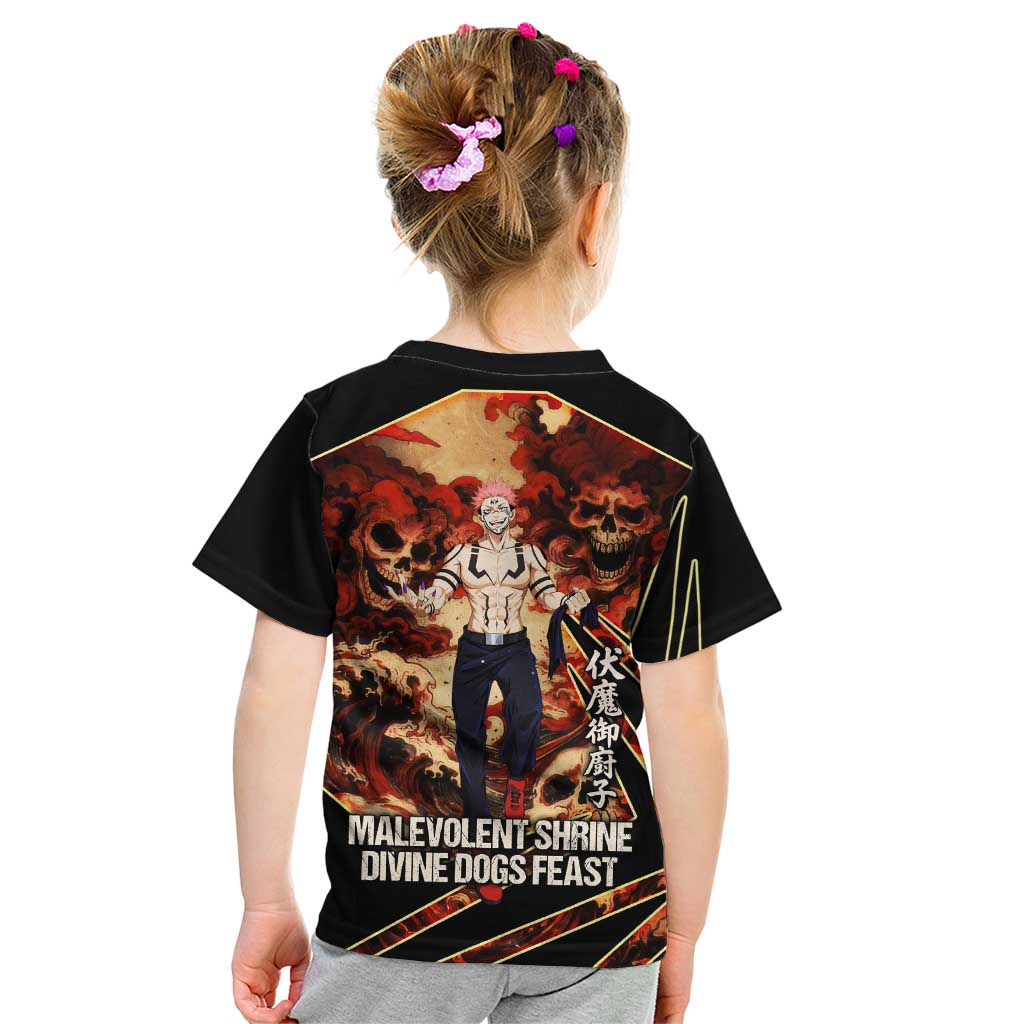 Ryomen Sukuna Malevolent Shrine Kid T Shirt Infernal Cursed Domain Art Style