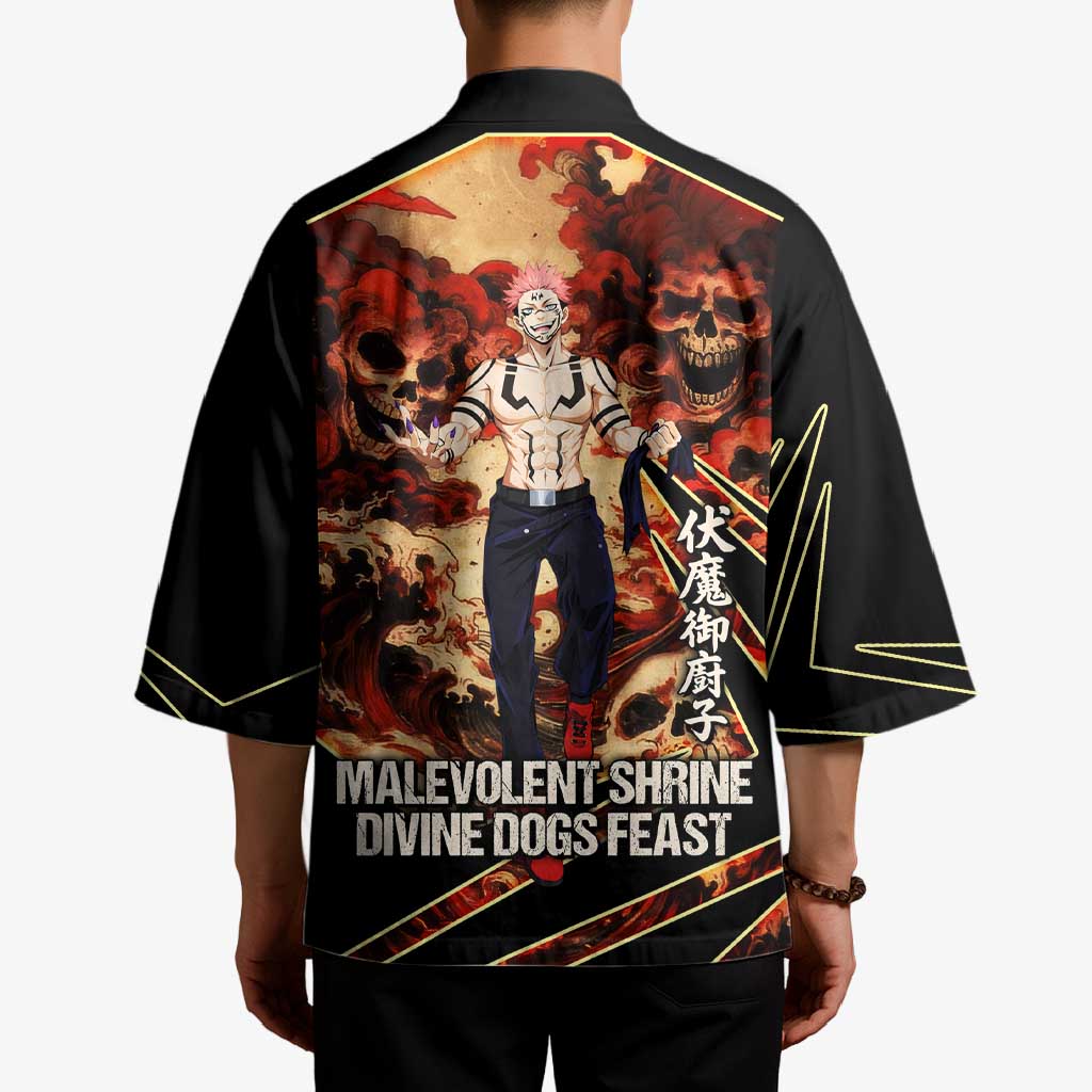 Ryomen Sukuna Malevolent Shrine Kimono Infernal Cursed Domain Art Style