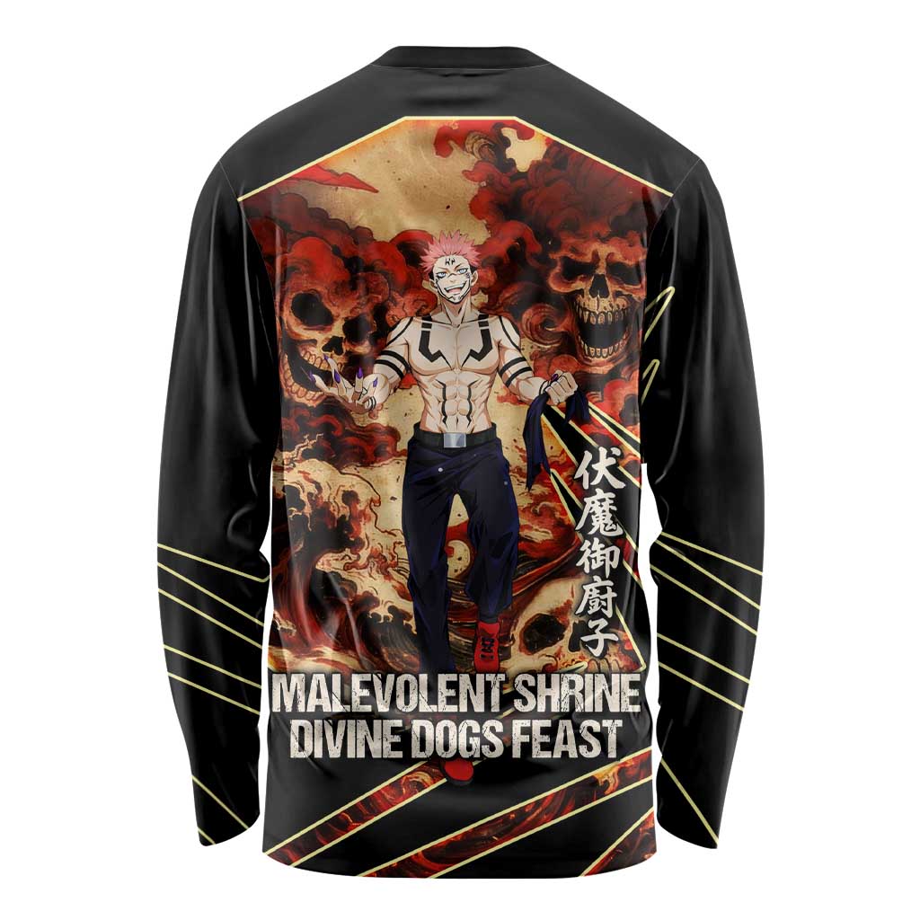 Ryomen Sukuna Malevolent Shrine Long Sleeve Shirt Infernal Cursed Domain Art Style