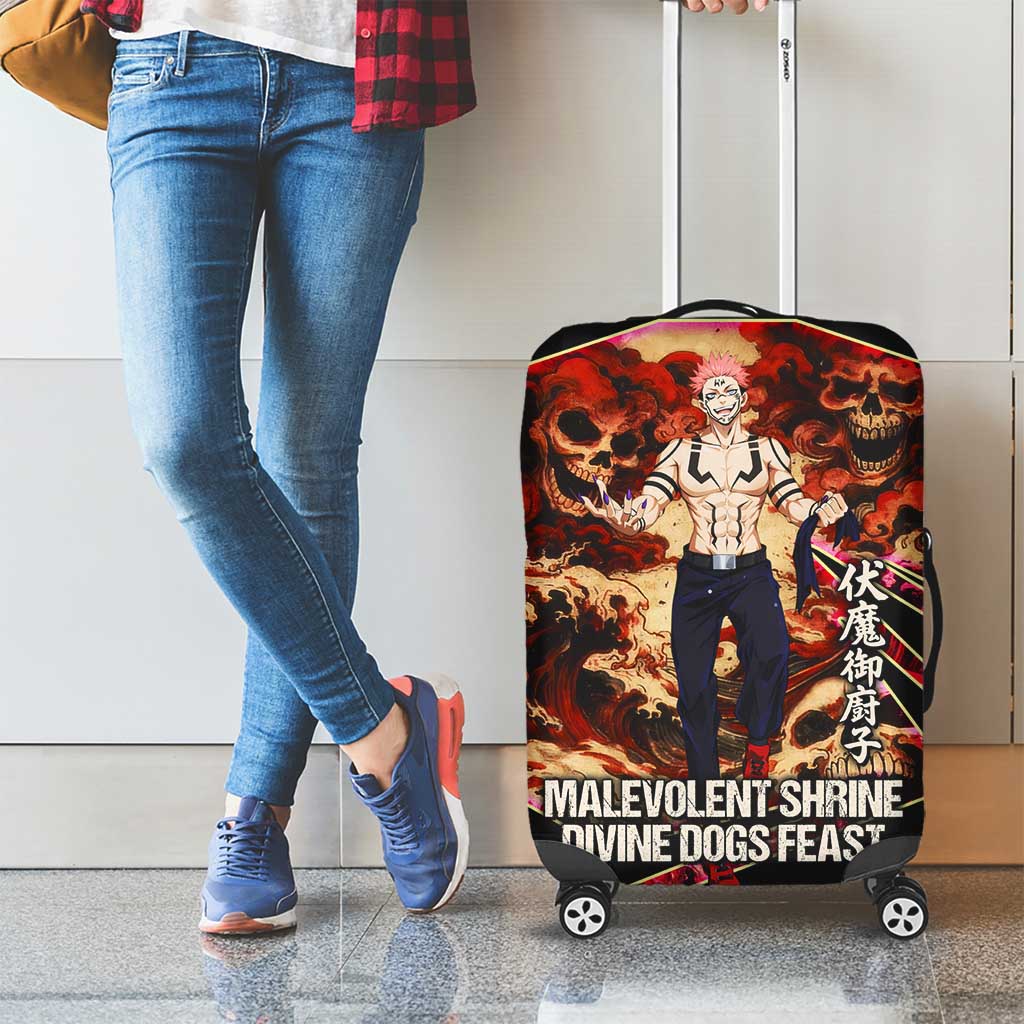 Ryomen Sukuna Malevolent Shrine Luggage Cover Infernal Cursed Domain Art Style