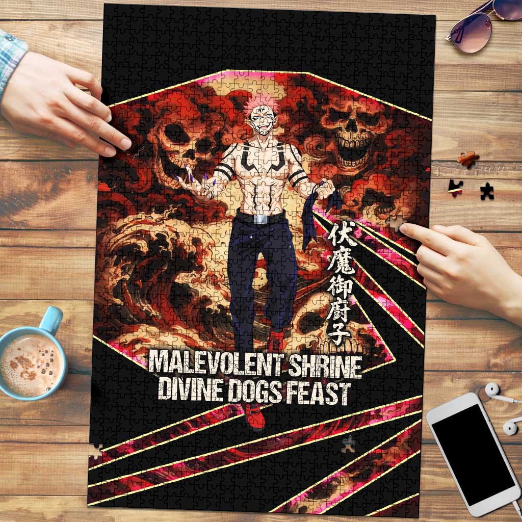 Ryomen Sukuna Malevolent Shrine Puzzle Infernal Cursed Domain Art Style