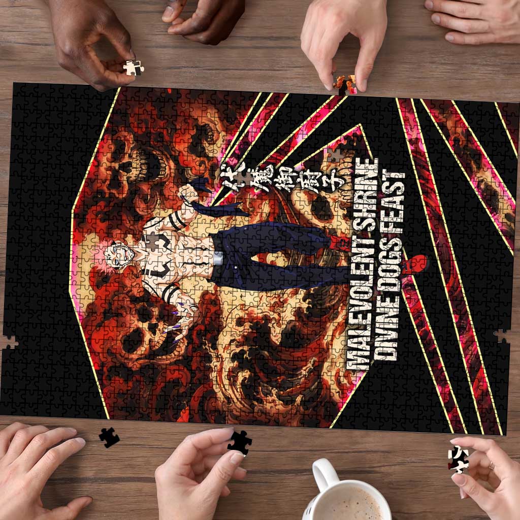 Ryomen Sukuna Malevolent Shrine Puzzle Infernal Cursed Domain Art Style