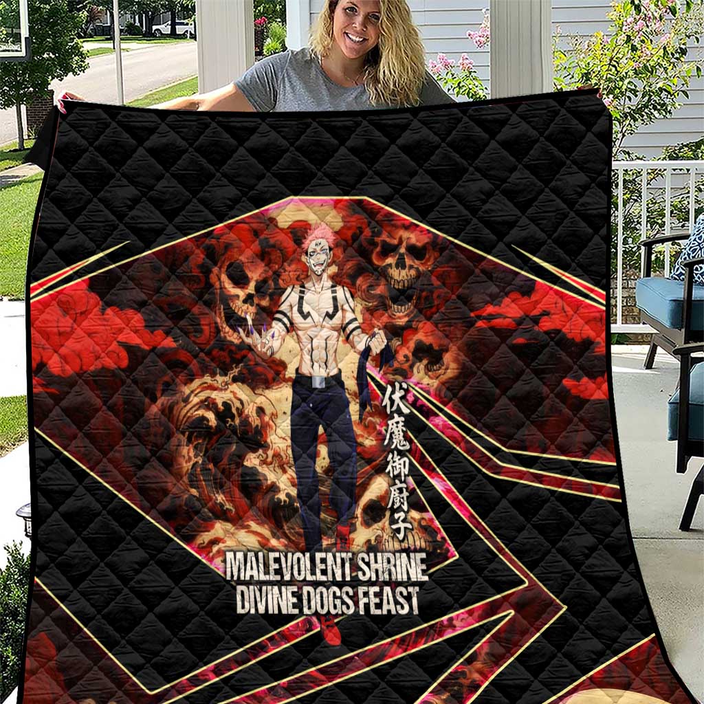 Ryomen Sukuna Malevolent Shrine Quilt Infernal Cursed Domain Art Style