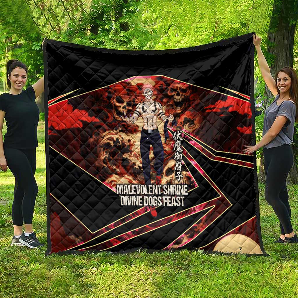 Ryomen Sukuna Malevolent Shrine Quilt Infernal Cursed Domain Art Style