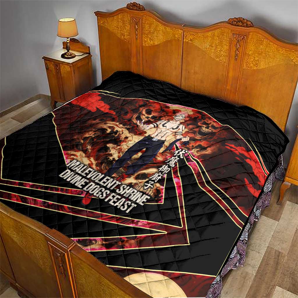 Ryomen Sukuna Malevolent Shrine Quilt Infernal Cursed Domain Art Style