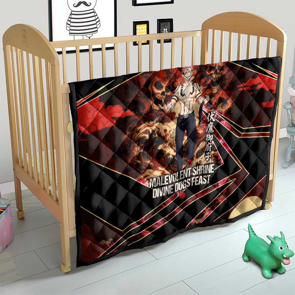 Ryomen Sukuna Malevolent Shrine Quilt Infernal Cursed Domain Art Style