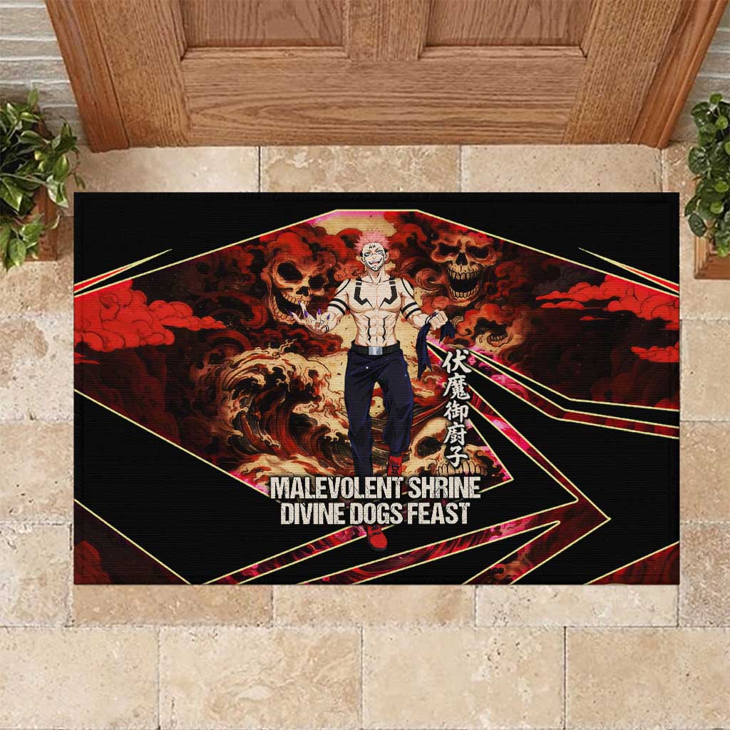 Ryomen Sukuna Malevolent Shrine Rubber Doormat Infernal Cursed Domain Art Style