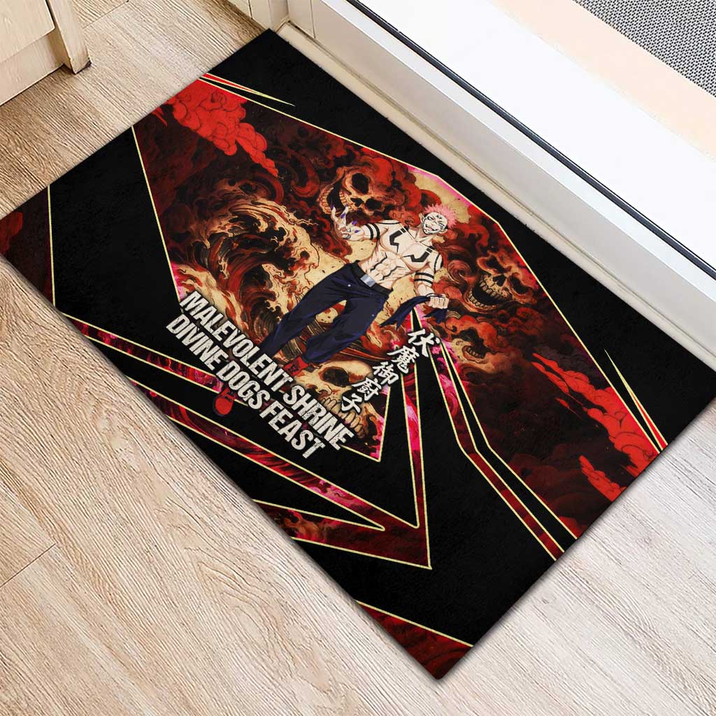 Ryomen Sukuna Malevolent Shrine Rubber Doormat Infernal Cursed Domain Art Style
