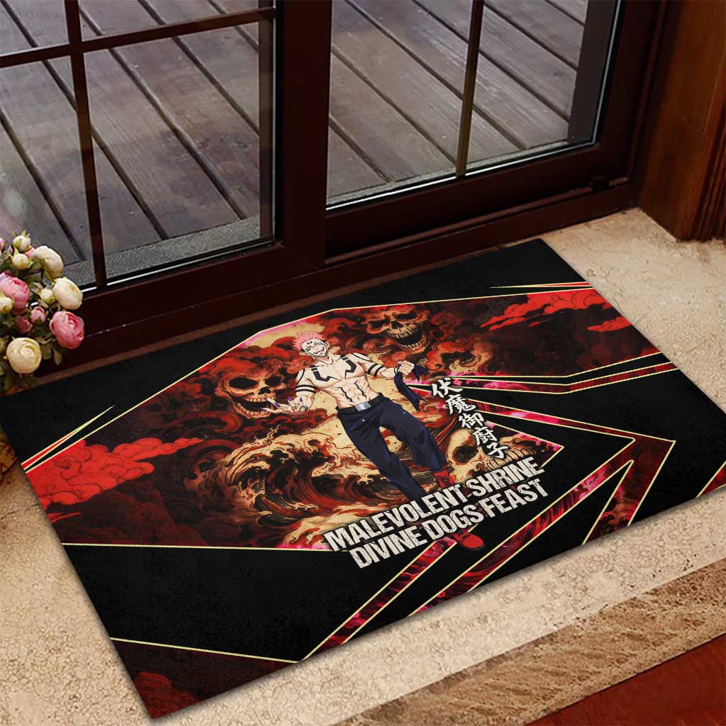 Ryomen Sukuna Malevolent Shrine Rubber Doormat Infernal Cursed Domain Art Style