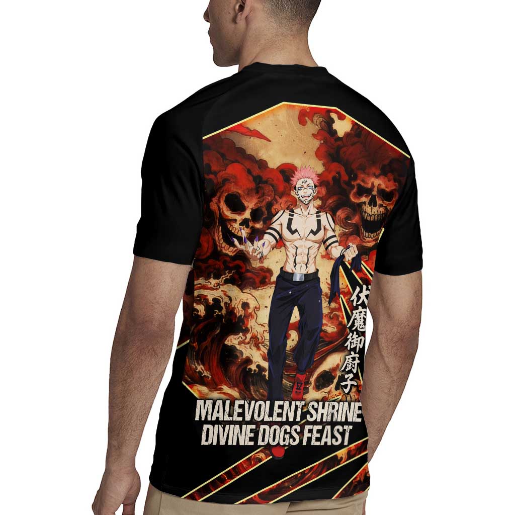 Ryomen Sukuna Malevolent Shrine Rugby Jersey Infernal Cursed Domain Art Style
