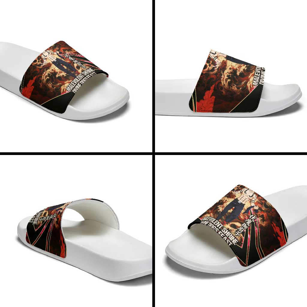 Ryomen Sukuna Malevolent Shrine Slide Sandals Infernal Cursed Domain Art Style