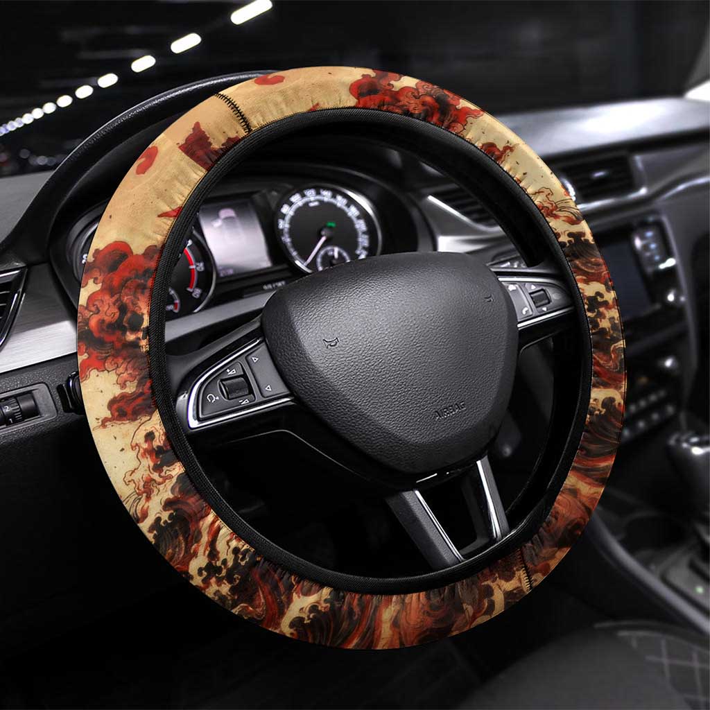 Ryomen Sukuna Malevolent Shrine Steering Wheel Cover Infernal Cursed Domain Art Style