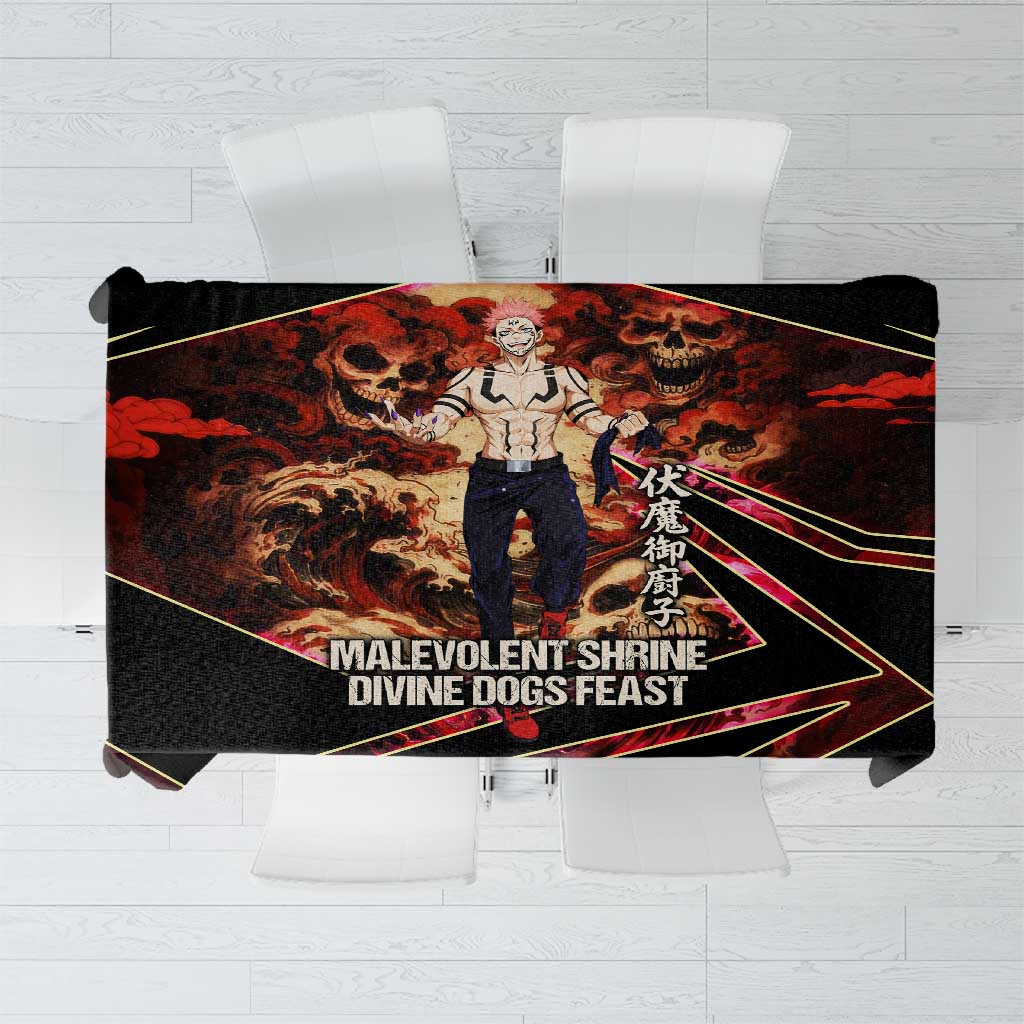 Ryomen Sukuna Malevolent Shrine Tablecloth Infernal Cursed Domain Art Style