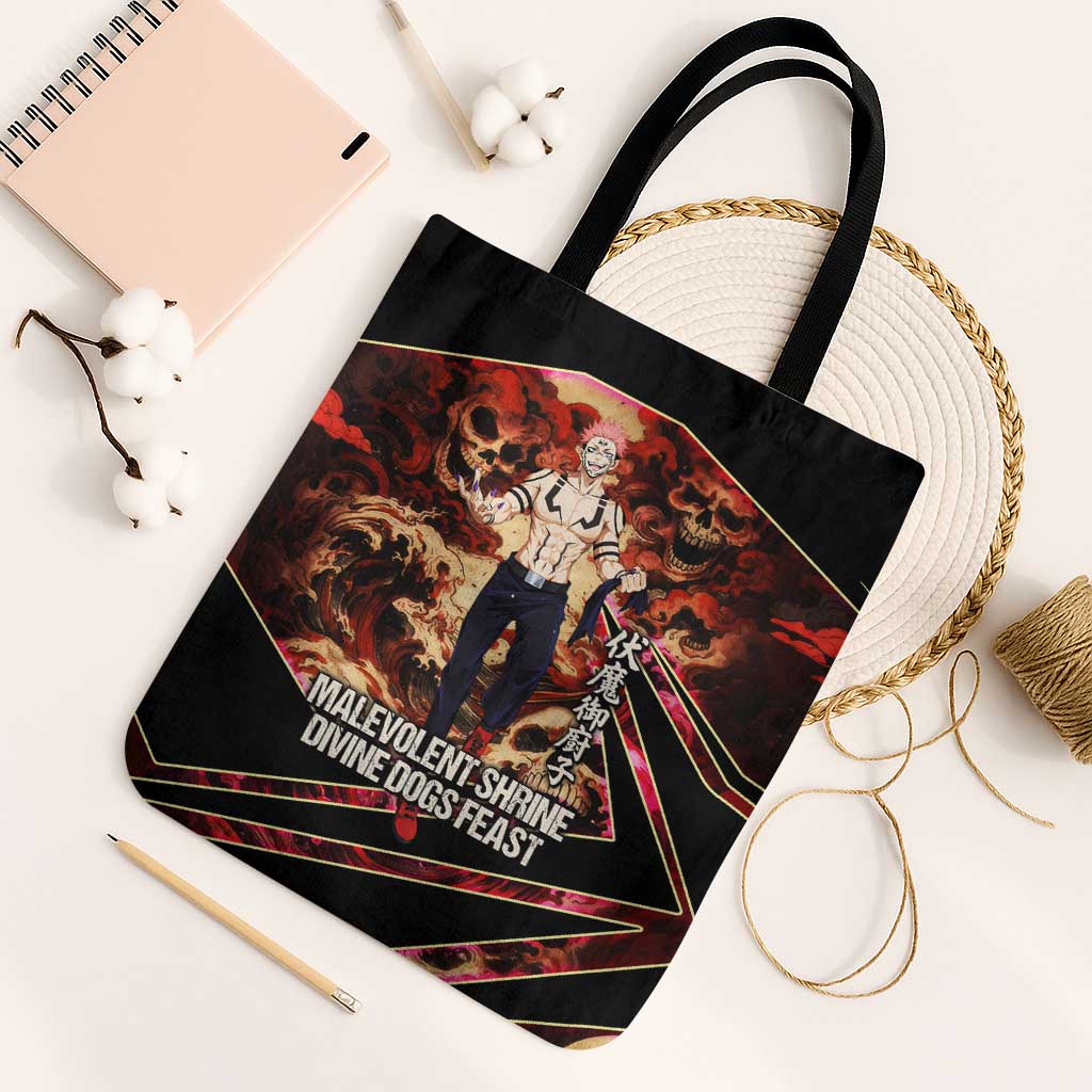 Ryomen Sukuna Malevolent Shrine Tote Bag Infernal Cursed Domain Art Style