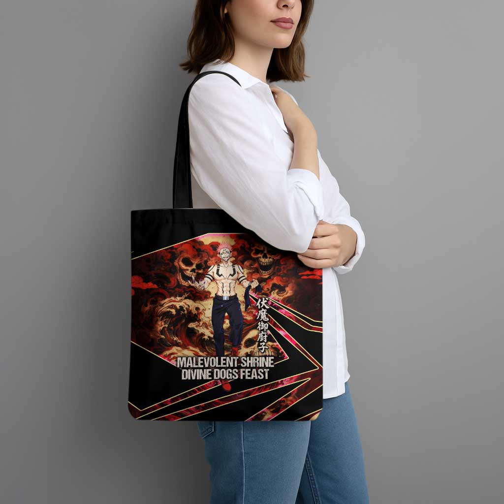 Ryomen Sukuna Malevolent Shrine Tote Bag Infernal Cursed Domain Art Style