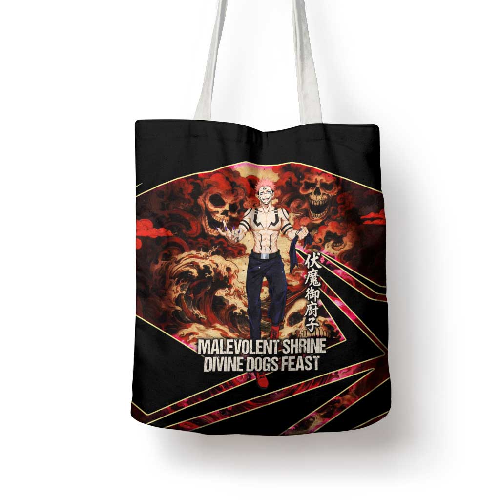 Ryomen Sukuna Malevolent Shrine Tote Bag Infernal Cursed Domain Art Style