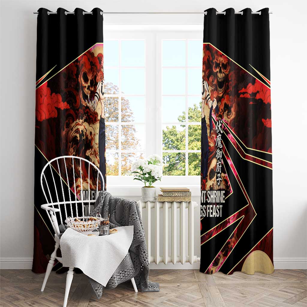 Ryomen Sukuna Malevolent Shrine Window Curtain Infernal Cursed Domain Art Style