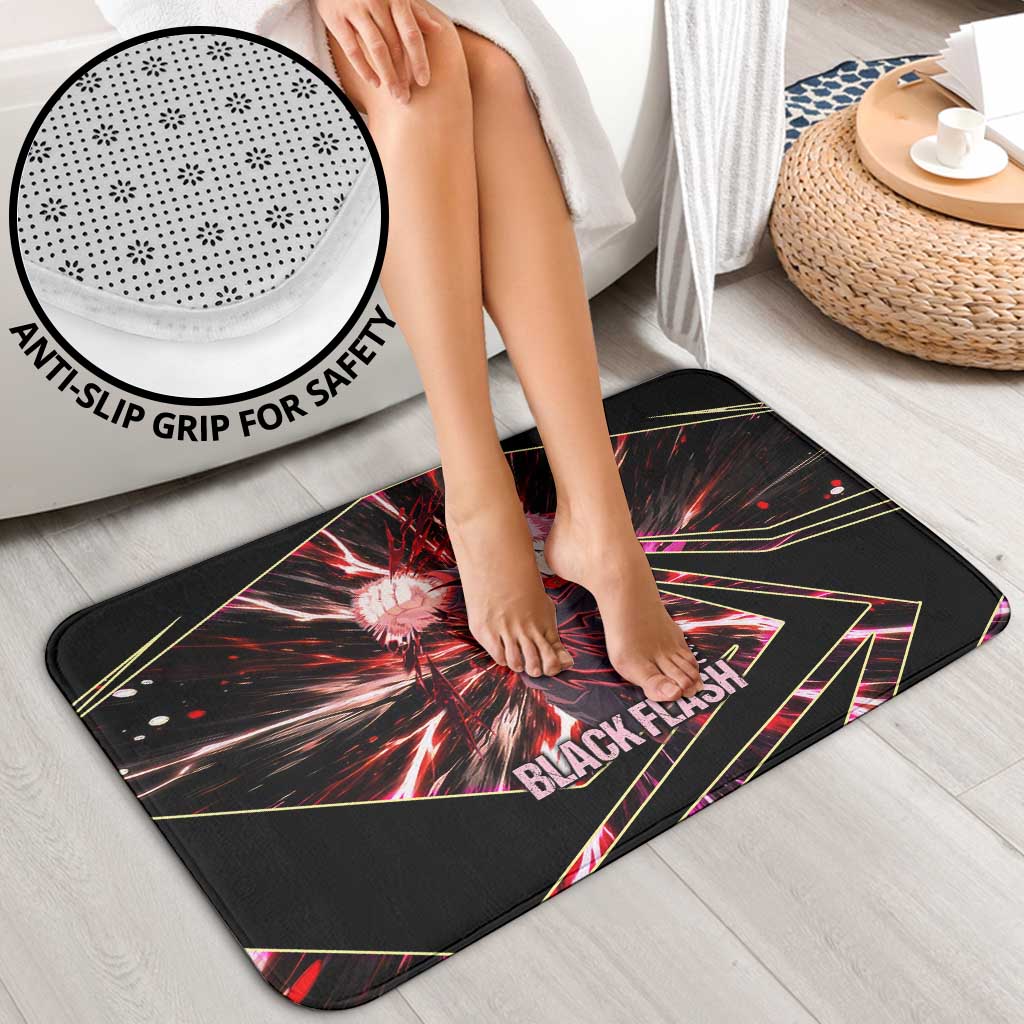 Yuji Itadori Black Flash Bathroom Set Dynamic Cursed Energy Burst Style