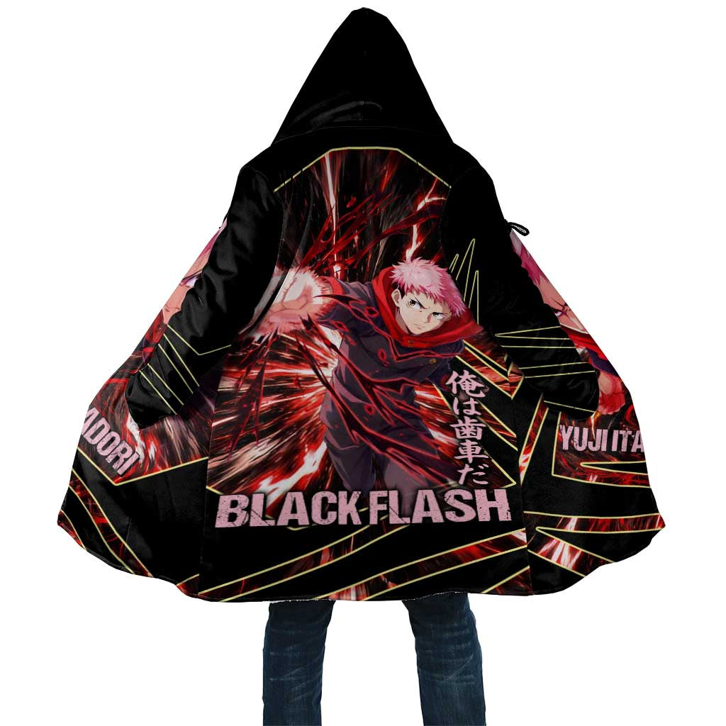 Yuji Itadori Black Flash Cloak Dynamic Cursed Energy Burst Style