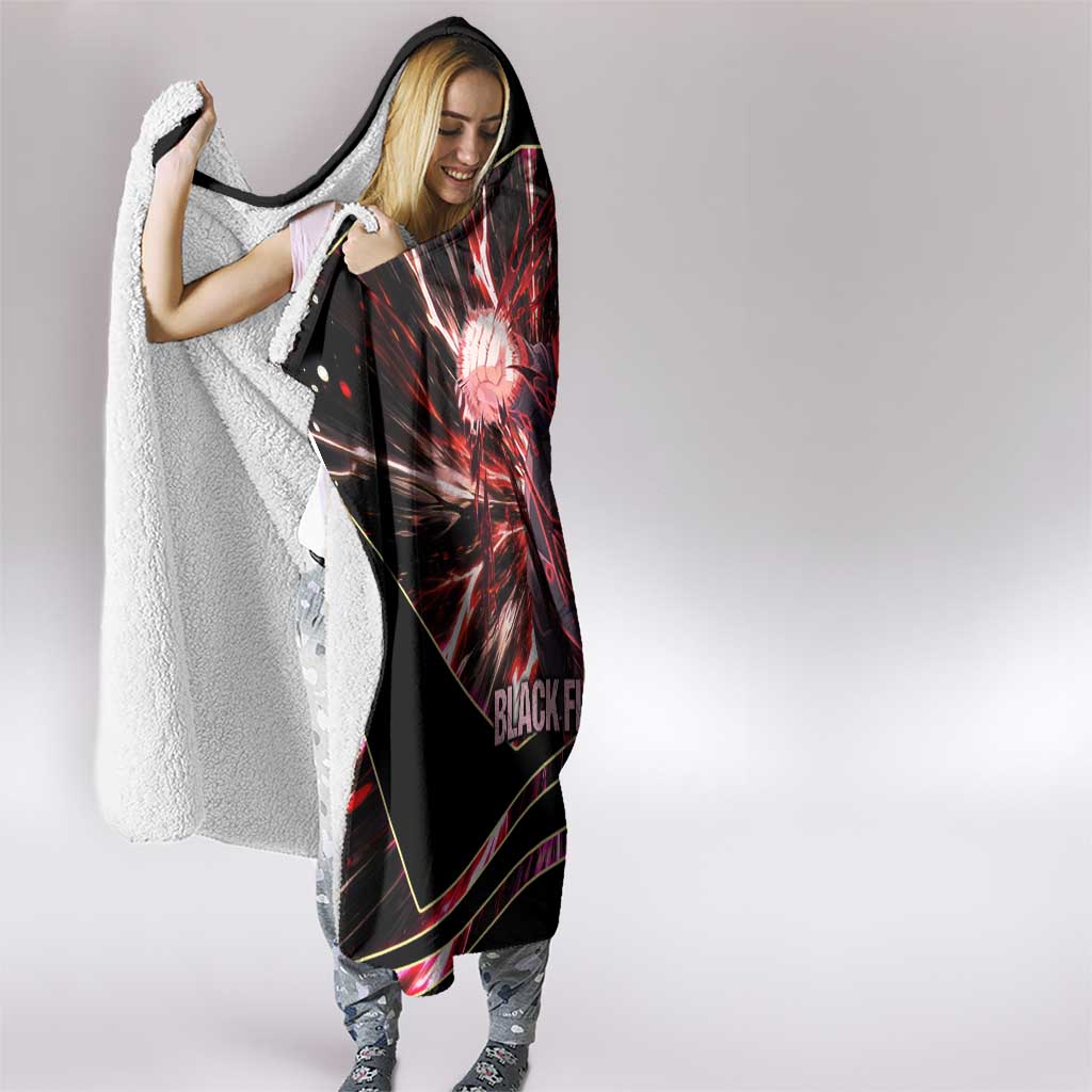 Yuji Itadori Black Flash Hooded Blanket Dynamic Cursed Energy Burst Style