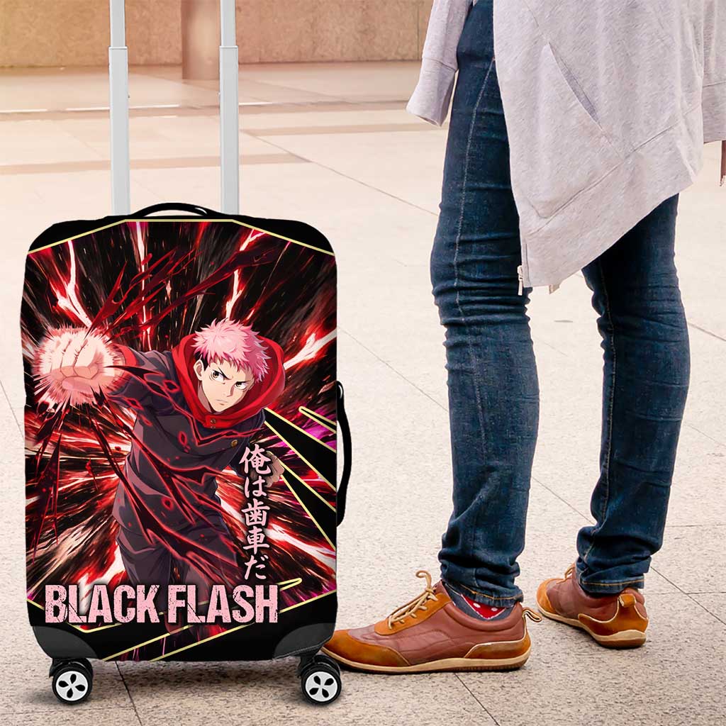 Yuji Itadori Black Flash Luggage Cover Dynamic Cursed Energy Burst Style