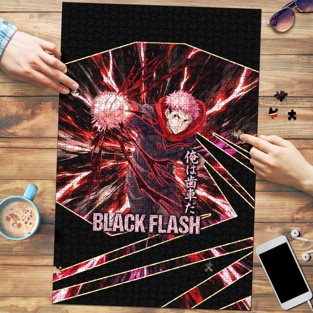 Yuji Itadori Black Flash Puzzle Dynamic Cursed Energy Burst Style